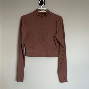 Mauve Long Sleeve Athletic Top